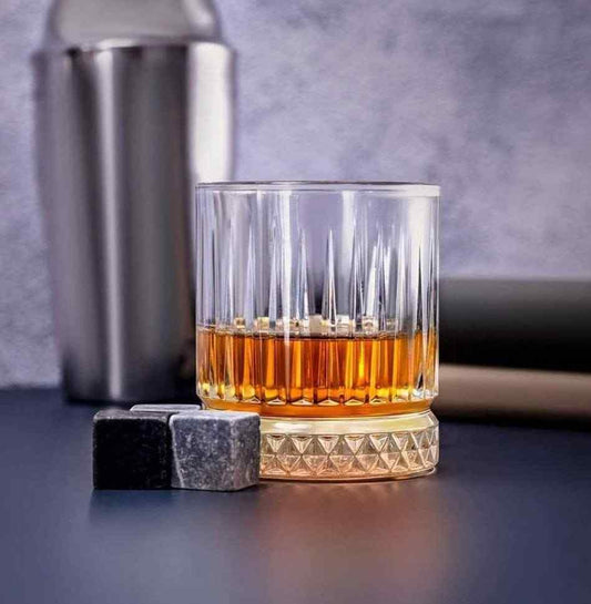 European Crystal Whiskey Glasses Set of 6 pcs- 355 ml Bar Glass