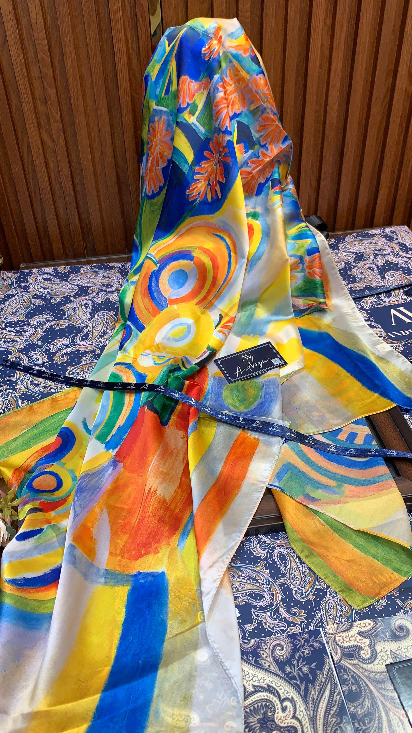 Colourful Artistic Pretty Collection- Trending Floral Printed Silk Scarves & Stoles Wrap