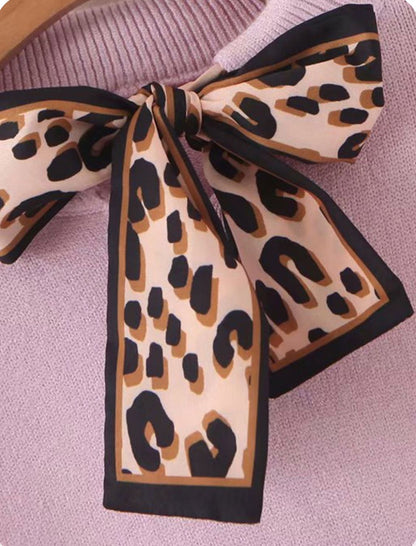 Leopard Print Trendy Collar Scarve