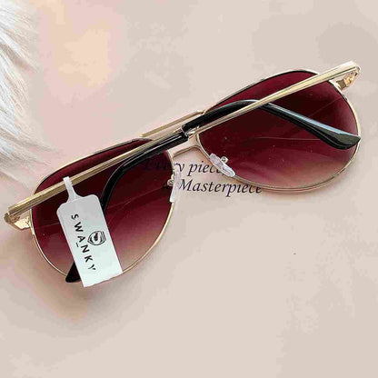 Swanky red round lens shades